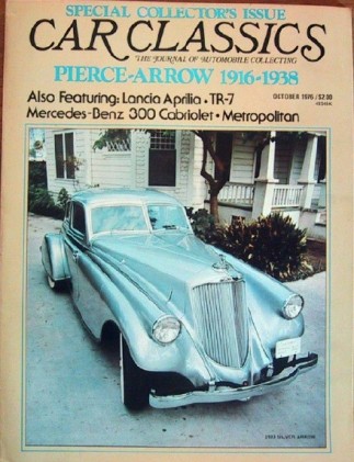 CAR CLASSICS 1976 OCT Vol8 #5 - PIERCE-ARROW & TR7 Spcl